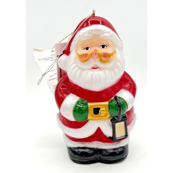 Mr Christmas Santa Blow Mold Ornament Macys‎ Battery Operated LED w/Timer Indoor - Picture 1 of 11